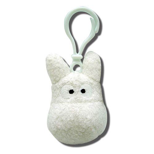 My Neighbor Totoro White Clip-On Plush Key Chain